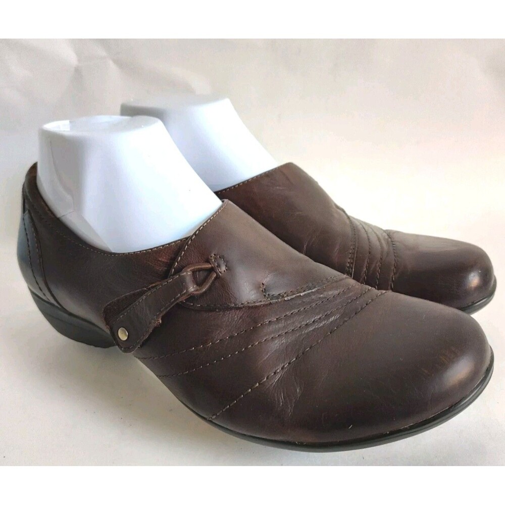 Dansko Franny Leather Brown Arch Support Leather Comfort Work Shoes 7.5 - 8 / 38